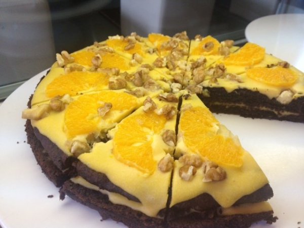 paleo narancsos-diós csokitorta