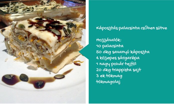 Káposztás palacsinta csőben